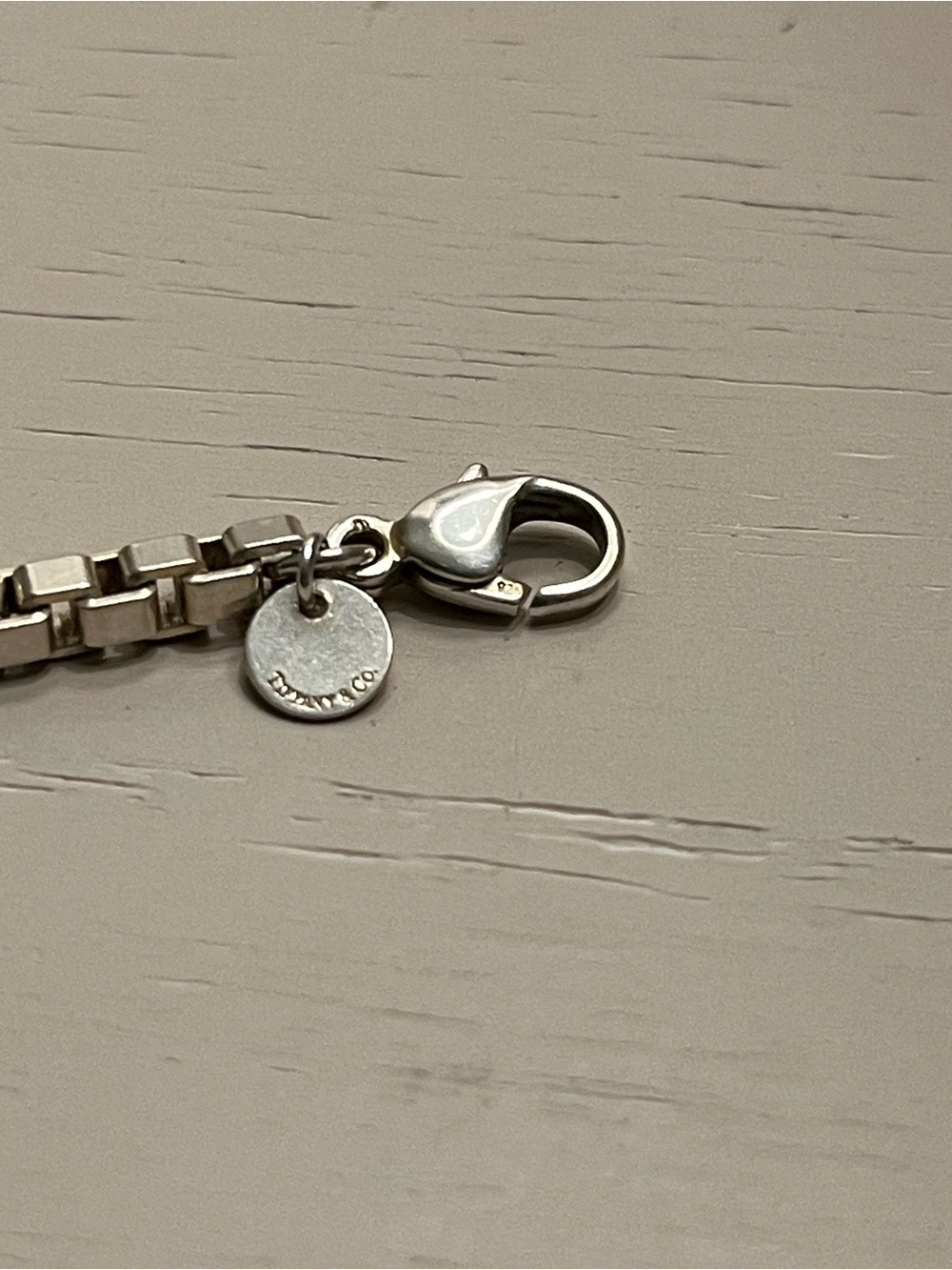 Tiffany & Co. Silver Box Link Bracelet 7.5” - Picture 3 of 5